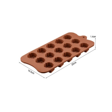 Форма для льда и шоколада Розочки, 22×10,5 см, 15 ячеек