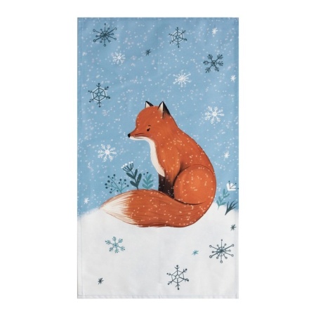 Набор подарочный Этель Snow fox: кухонное полотенце, подставка/горячего и вырубка для пряника