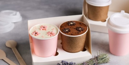 Стакан бумажный "Cake to go" «Пироженки», 250 мл