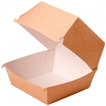 Коробка для бенто-торта ECO BURGER XL, крафт, 13*13*11 см